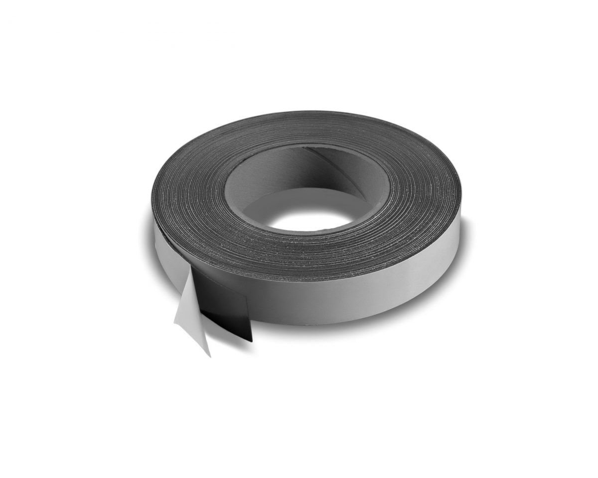 1" Adhesive Magnetic Tape 30 mil Strip Roll